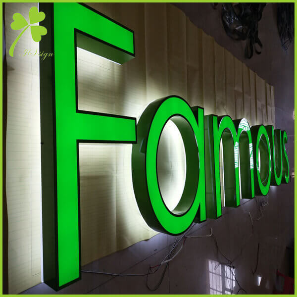 Front and Back Lit Channel Letters