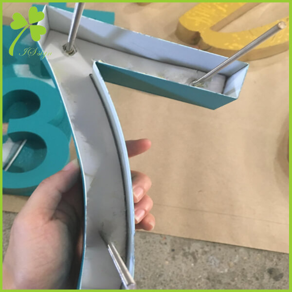 Non Illuminated Channel Letters With Bolt installation