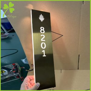 Illuminated Room Number Signs