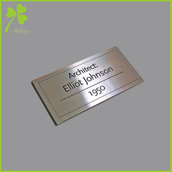 Custom Laser Cut Brushed Stainless Steel Signs