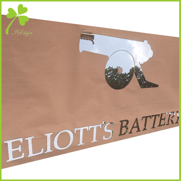 Laser Cut Stainless Steel Signs