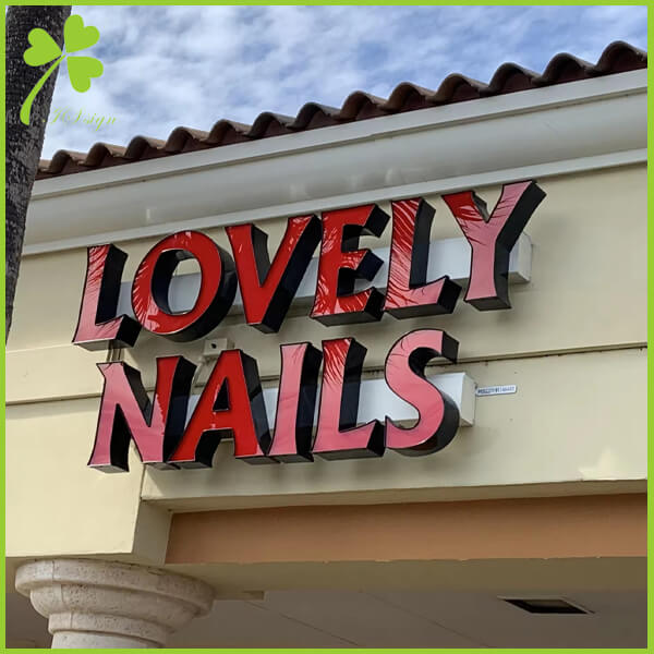 Channel Letters On Raceway