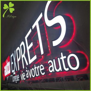 Front and Halo Lit Channel Letters