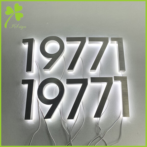 Brushed Aluminum Channel Letters