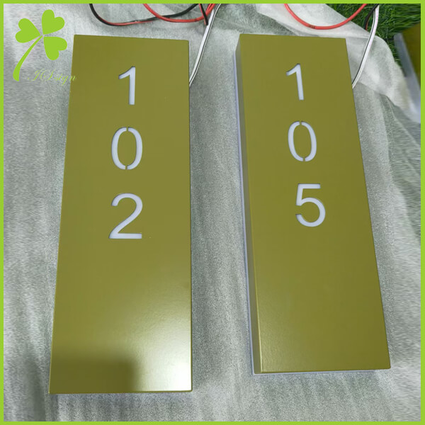 Custom Hotel Room Number Signs Manufacturer in China