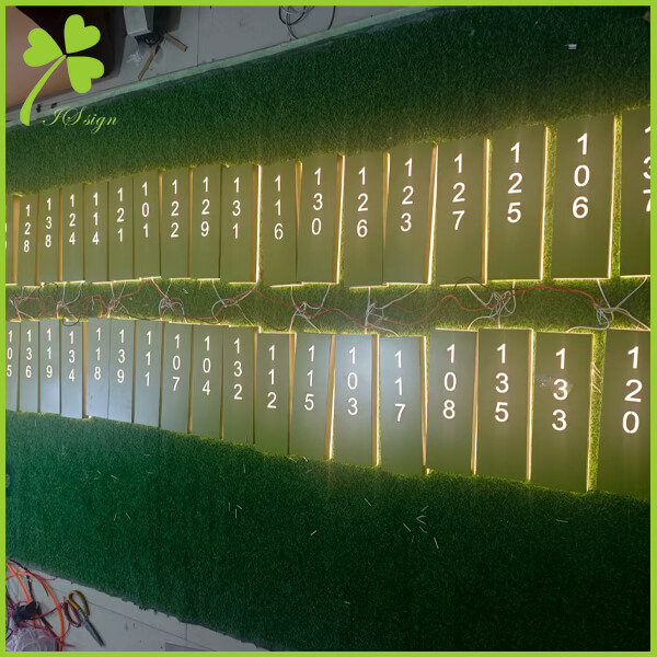 Custom Hotel Room Number Signs