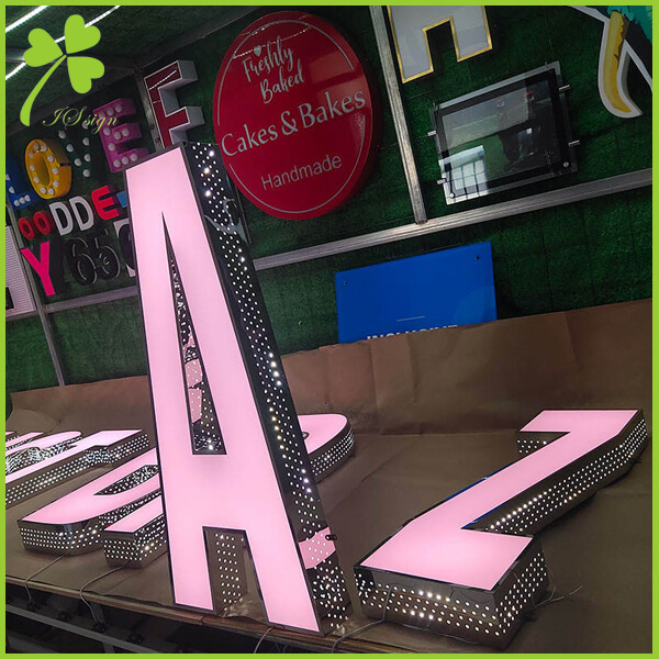 Custom Perforated Channel Letters